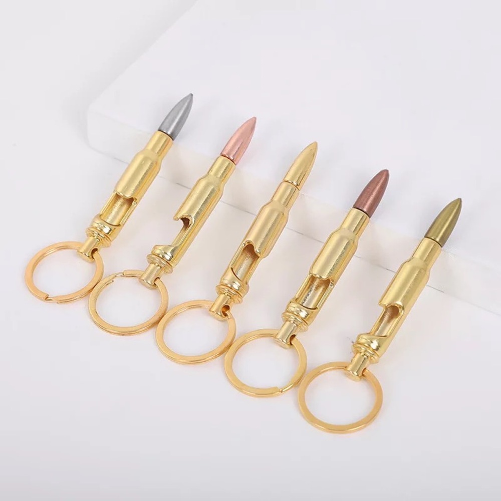 Rifle Bullet Bottle Opener Keychain